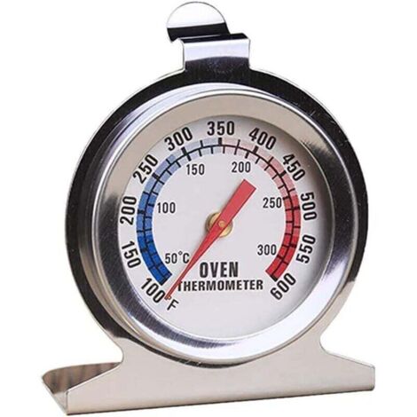 Thermomètre de four, 300 ℃/600 ℉, thermomètre pour cuisson des aliments en cuisine, thermomètre en acier inoxydable pour four à bois, four à pain, four à pâtisserie