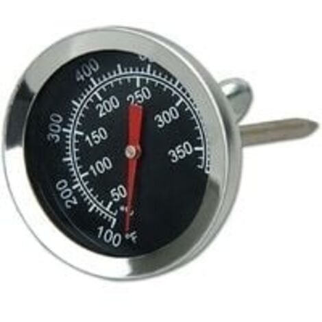 Thermomètre de Four en Acier Inoxydable Thermomètre pour Barbecue Grill fumoir Thermomètre 50 à 350 °C, 100 à 700 ℉ (Type A 350°C)