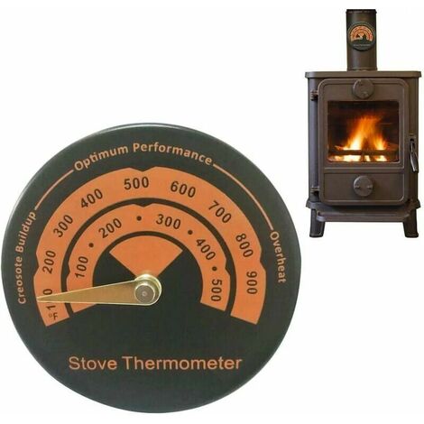 Agierg Poêle Thermomètre Snople Aimant Type Four à Bois Thermomètre Four à  Pizza Petite Taille 