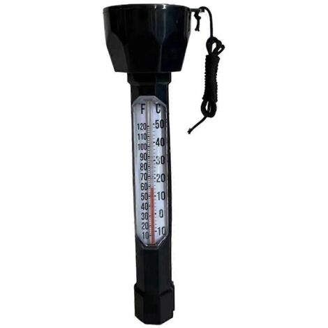 Thermomètre de piscine extérieure - Thermomètre pour eau de piscine ---