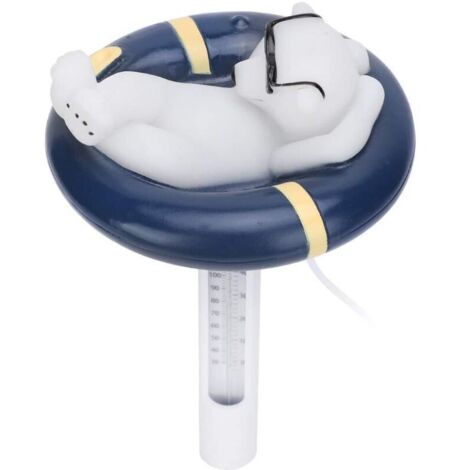 Thermomètre De Piscine Flottant à Lecture Facile, Thermomètre De Piscine, Thermomètre De Piscine De Style Ours De Dessin Animé, Accessoires De Piscine Flottants, Pour Piscines Creusées, Jacuzzi, Spa