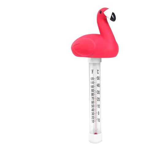 Thermomètre de piscine flottant en forme de tortue flamant rose , grand écran , facile à lire et précis , adapté aux aquariums , spas et aquariums.