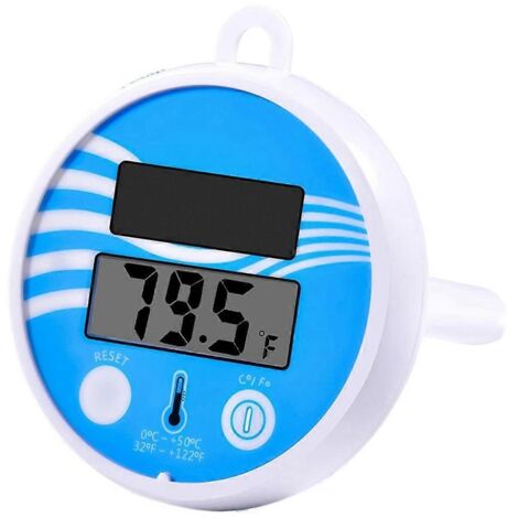Thermomètre de piscine flottant sans fil - Thermomètre de piscine numérique solaire