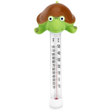 Thermomètre de piscine flottant, thermomètre de piscine, design tortue, accessoires de piscine