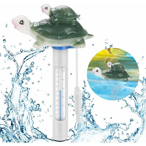 Thermomètre de piscine flottante avec cordon thermomètre de piscine Cartoon extérieur / intérieur thermomètre de piscine, eau de baignade