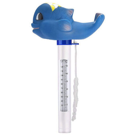 Thermomètre de piscine Thermomètre de piscine flottant1 pièces （bleu）