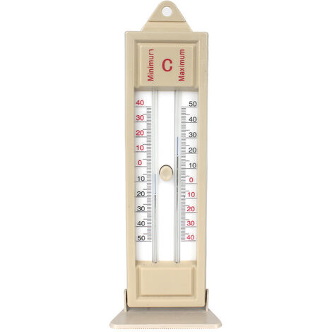 Thermomètre de Serre de Jardin, Carivent thermomètre Max-Min de Plantation extérieure numérique pour Le Lieu de Travail d'usine extérieur d'intérieur, Accessoires de Serre fixés au Mur faciles（1 pcs）