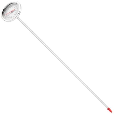 Thermomètre de Sol Compost Sonde Acier Inoxydable Qualité Alimentaire Longueur 50 cm 20 Pouces
