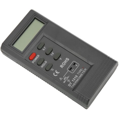 Thermomètre de température à thermocouple numérique, lecteur de température de thermomètre à affichage LCD, indicateur de batterie faible pratique et compact pour l'industrie
