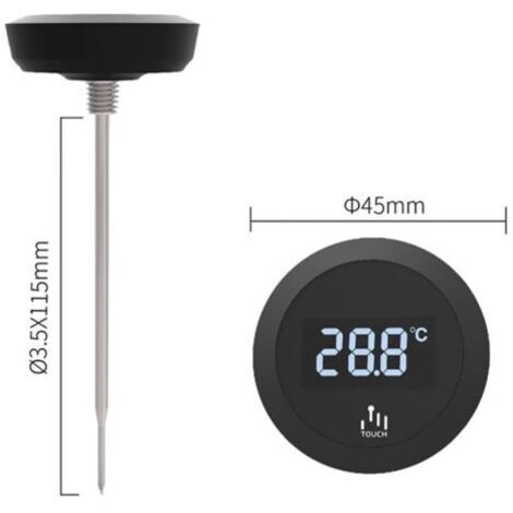Thermomètre de voiture, hygromètre à aiguille, mini hygromètre mécanique analogique, détection d'humidité, haute précision, 37 mm