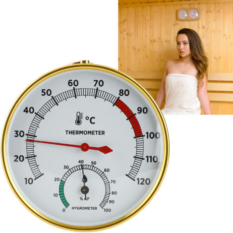 Thermomètre d'Humidité pour Sauna Accessoire Intérieur Jardin Serre Indicateur Pointer Thermomètre d'Intérieur-AUTRES