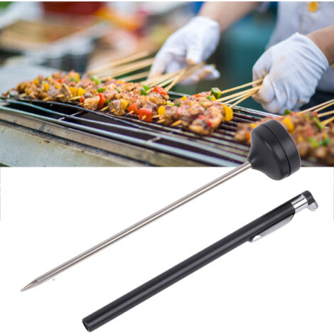 Thermomètre Digital à Probe pour Aliments - Thermomètre de Cuisine Haute Précision pour Grill BBQ avec Protection et Batterie AG10 (-50℃ à +300℃ / -58℉ à +572℉)
