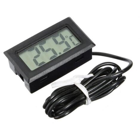 Thermomètre Digital Affichage LCD Sonde Piscine Aquarium Frigo Réfrigérateur