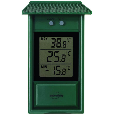 Thermomètre digital mini maxi vert - Vert