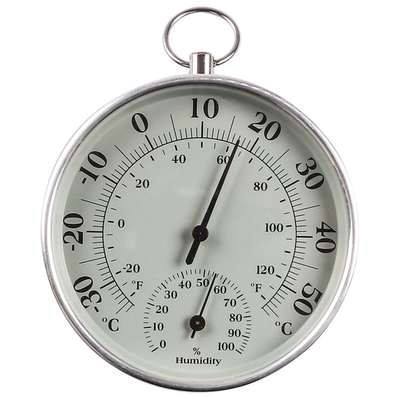 Thermomètre d'intérieur et d'extérieur 10 cm avec thermomètre d'humidité à l'intérieur et à l'extérieur Température de l'air pour moniteur