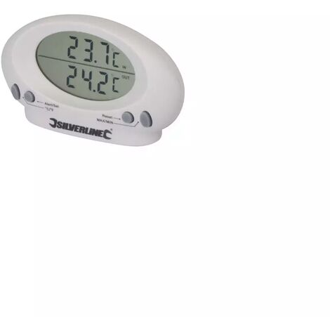 Thermometre d'intérieur/extérieur -50°C à +70°C silverline 675133