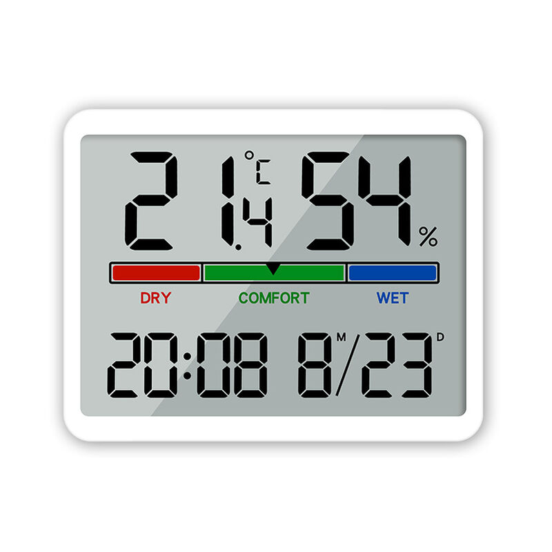 Ahlsen - Thermomètre d'intérieur hygromètre, thermomètre numérique de bureau avec moniteur de température et d'humidité, thermomètre d'ambiance