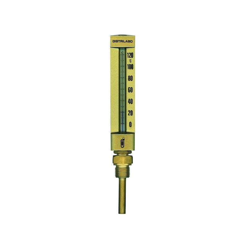 Distrilabo - Thermomètre type 35 droit - vertical - 63 mm