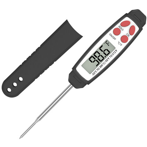 Thermomètre électronique à branchement direct Thermomètre à eau pour la température de l'huile de cuisson dans la cuisine Thermomètre pour barbecue pour barbecue