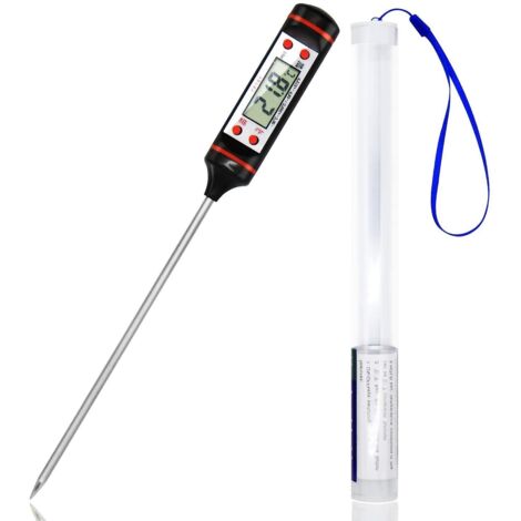 Thermomètre électronique alimentaire pour la mesure de la température de l'huile de cuisson, du barbecue et des liquides