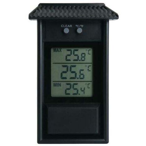 Thermomètre Électronique Extérieur Thermomètre Extérieur Thermohygromètre Électronique Étanche Réfrigérateur Thermomètre Taille Température Valeur Mémoire Fonction 13.2x8x3 (Cm) Noir 1pc