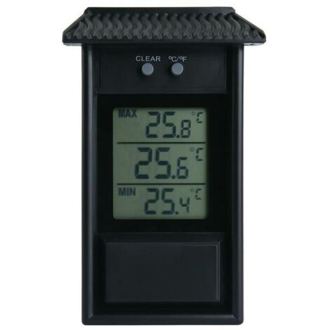 Thermomètre Électronique Extérieur Thermomètre Extérieur Thermohygromètre Électronique Étanche Réfrigérateur Thermomètre Taille Température Valeur Mémoire Fonction 13.2x8x3 (Cm) Noir 1pc
