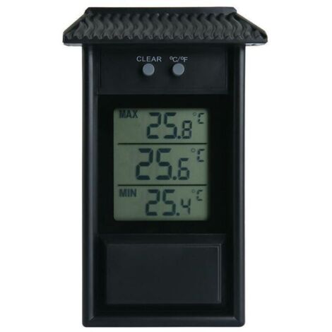 Thermomètre Électronique Extérieur Thermomètre Extérieur Thermohygromètre Électronique Étanche Réfrigérateur Thermomètre Taille Température Valeur Mémoire Fonction 13.2x8x3 (Cm) Noir 1pc