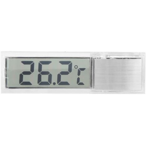 Thermomètre électronique numérique transparent LCD 3D pour aquarium, mesure de la température de l'eau marine