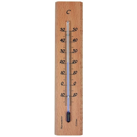 Thermomètre en bois 19 cm