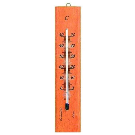 Thermomètre en bois rectangulaire naturel 101404 Moller