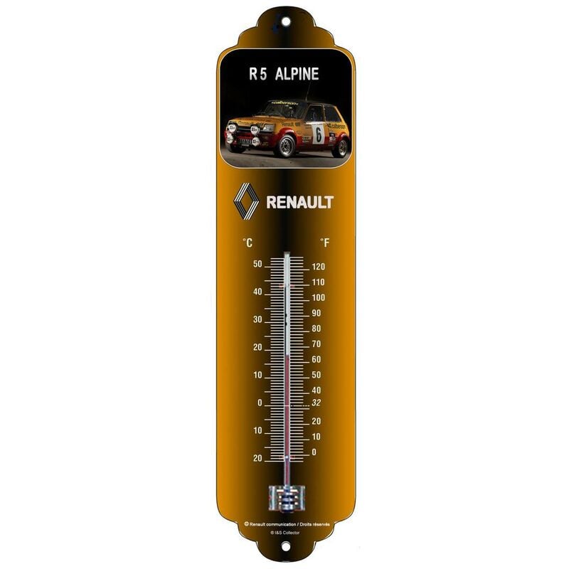 Nostalgic Art - Thermomètre en métal Pub 28 x 6.5 cm Renault 5 Alpine