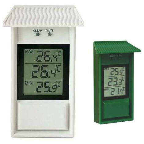 Thermomètre en plastique Min/Max Dig.Ver. 105054 Moller