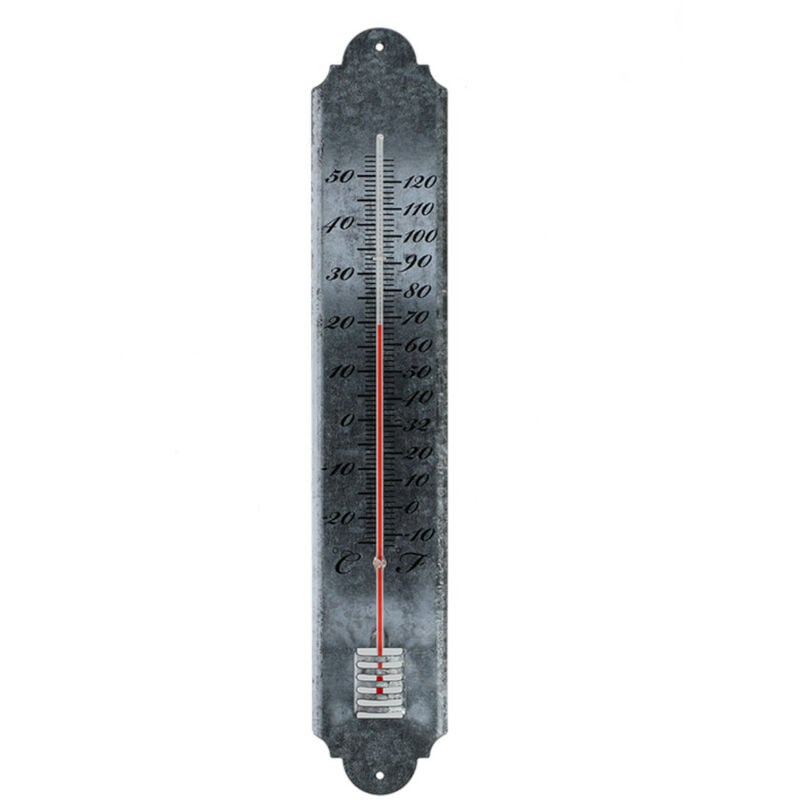 Esschert Design - Thermomètre en zinc patiné l