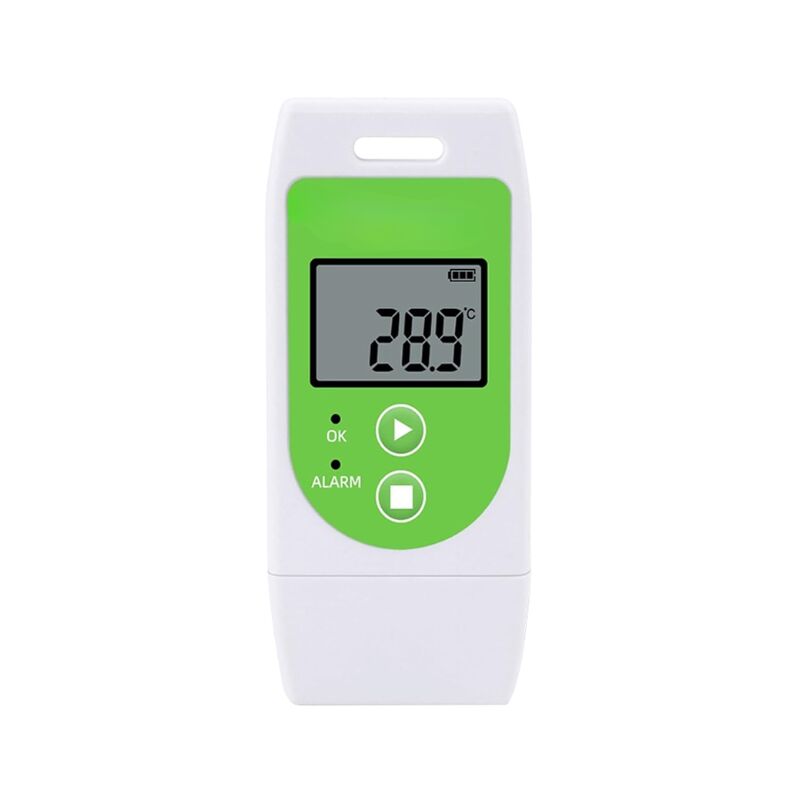 KZQ - Thermomètre Enregistreur de Données usb - Enregistrement de Température Réutilisable (32 000 Données), Vert