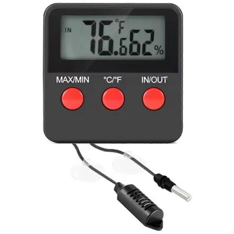 Thermomètre et hygromètre pour terrarium, thermomètre pour reptiles.