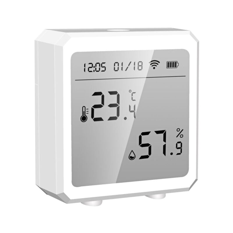 Lifcausal - Thermomètre et hygromètre WiFi sans fil, jauge de température et d'humidité intérieure numérique avec capteur de température -10 ℃ -55 ℃