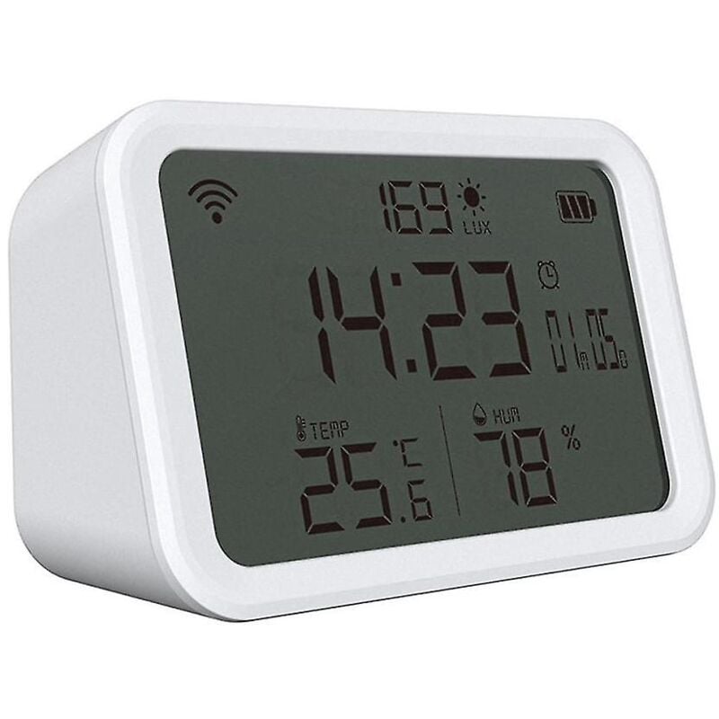 Thermomètre et hygromètre Wifi : thermomètre numérique à lumière et capteur d'humidité pour bébé à la maison
