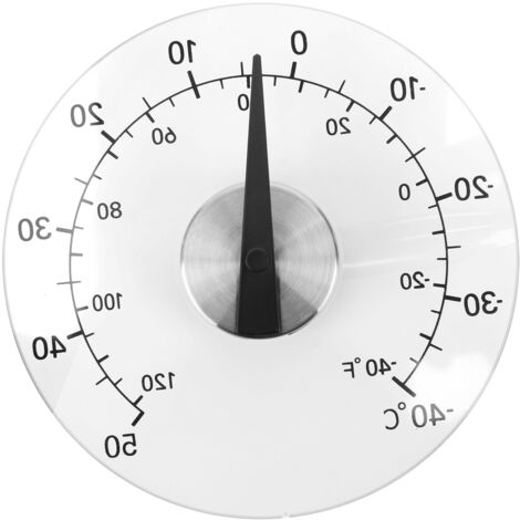 Thermomètre Extérieur Adhésif Transparent pour Fenêtre Serre Jardin - Mesure de Température