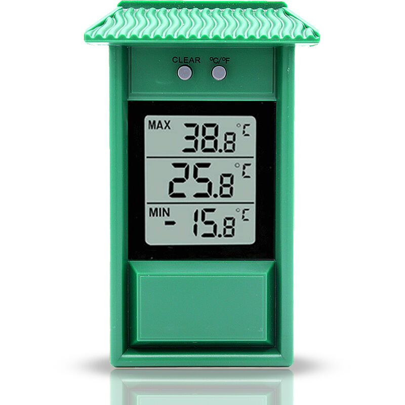 Thermomètre Extérieur Cabane - Mémoire des Températures Mini et Maxi
