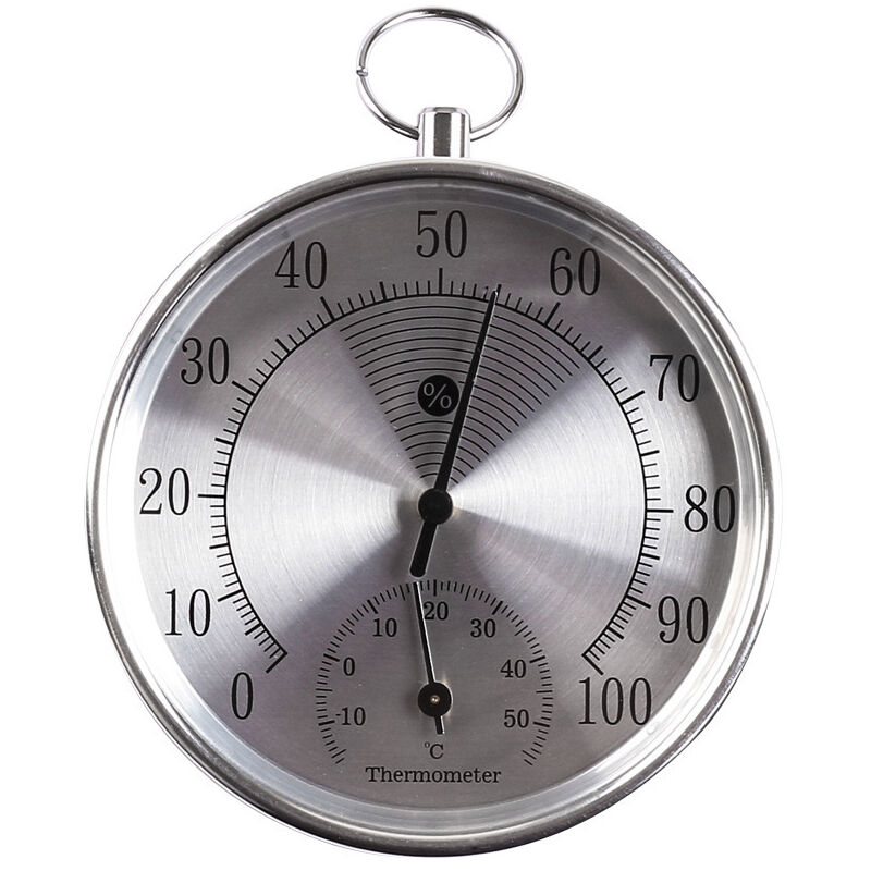 Thermomètre extérieur pour instrument de surveillance climatique argent