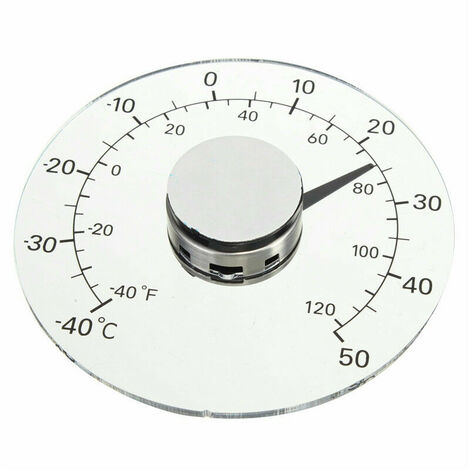 Thermomètre extérieur, thermomètre à fenêtre étanche Thermomètre de Jardin extérieur Transparent