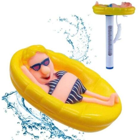 Thermomètre flottant à suspendre, mignon, pour piscine