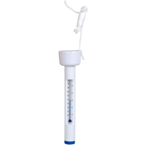 Thermomètre flottant blanc pour piscine - contrôle température
