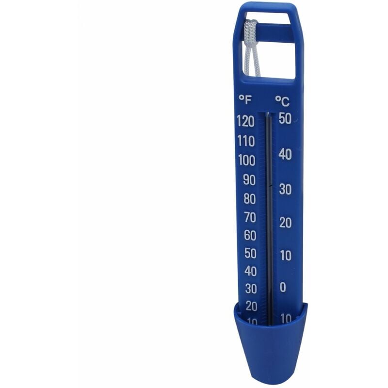 Linxor - Thermomètre flottant bleu pour piscine avec cordon Bleu