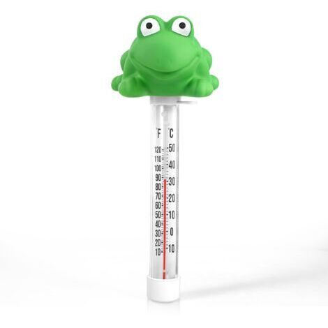 Thermomètre flottant en forme de grenouille pour piscine, facile à lire, incassable, pour piscines intérieures et extérieures