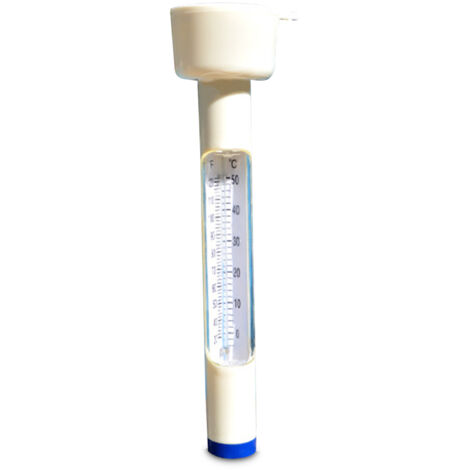 Thermomètre flottant pour piscine, avec cordon, pour piscines extérieures et intérieures, spas, jacuzzis et bassins à poissons.