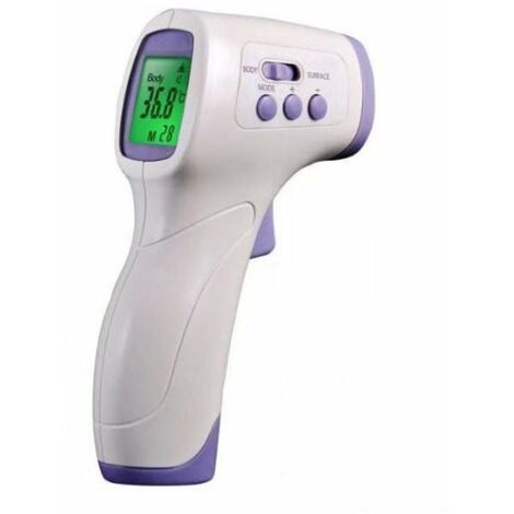 Thermomètre frontal adulte avec écran LCD, thermomètre sans contact, thermomètre infrarouge avec alarme de fièvre