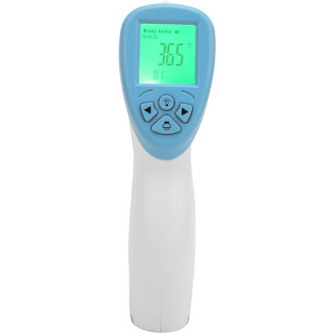 Thermomètre frontal infrarouge numérique sans contact à piles