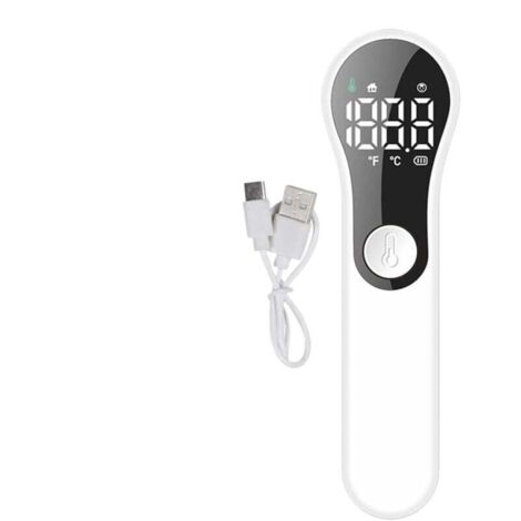 Thermomètre frontal- Mesure numérique précise sans contact avec mode 2 en 1 pour le front et les objets du quotidien pour adultes