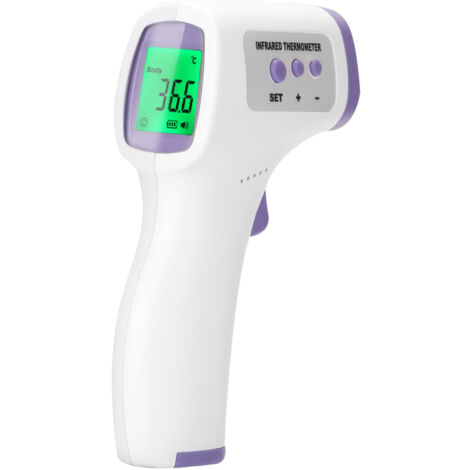 Thermomètre frontal numérique sans contact à infrarouge électronique , Appareil de mesure de la température des objets